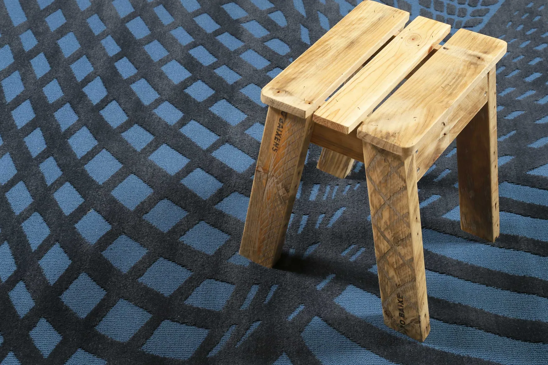 Esprit Wollteppich Blau "Vector"