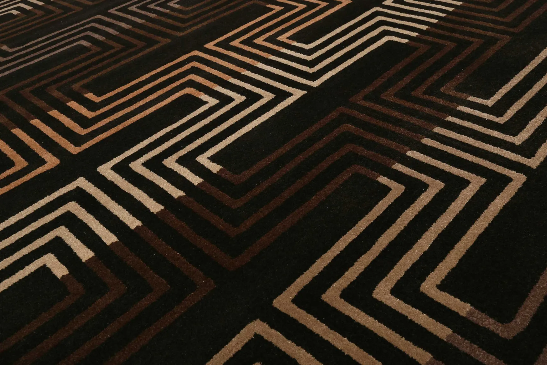 Esprit Wollteppich Braun "Matrix"