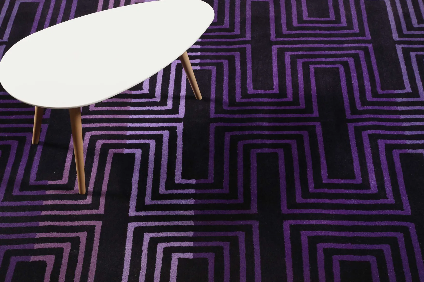 Esprit Wollteppich Lila "Matrix"