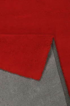 Esprit Wollteppich Rot Hochflor 