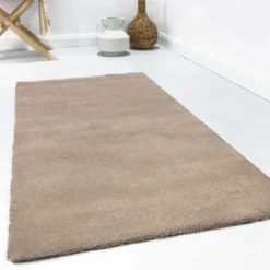 Esprit Wollteppich Sand Beige Hochflor 