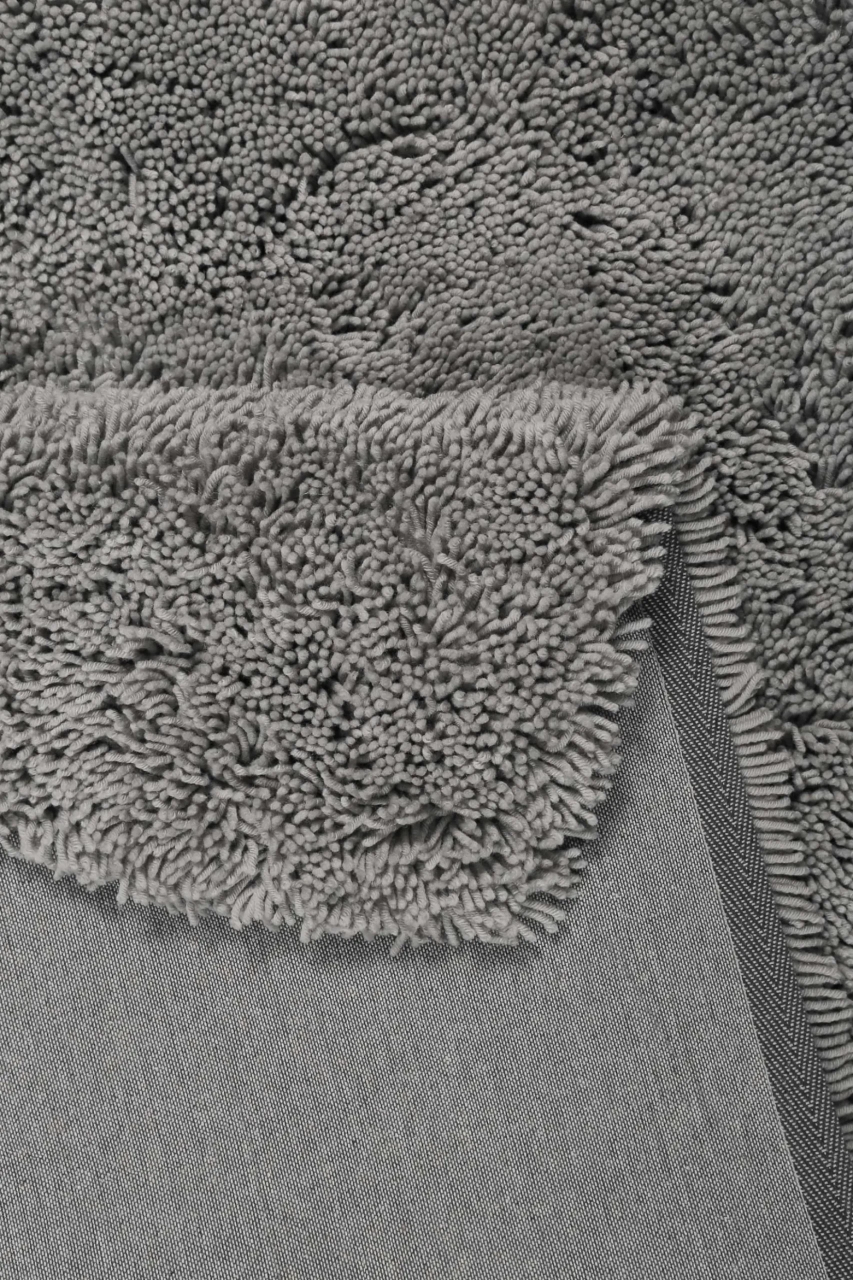 Esprit Wollteppich Shaggy Hellgrau Hochflor "Seattle Shag"