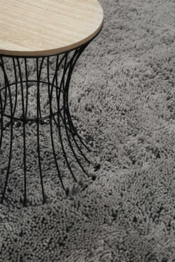 Esprit Wollteppich Shaggy Hellgrau Hochflor