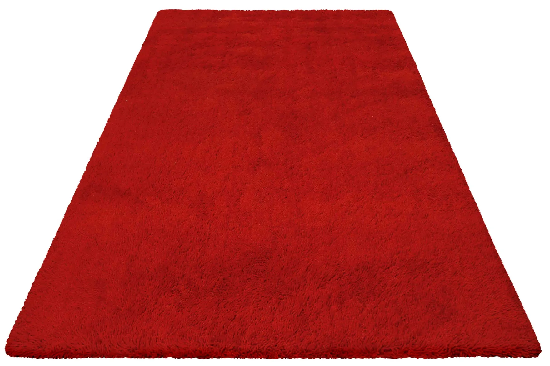Esprit Wollteppich Shaggy Rot Hochflor "Seattle Shag"