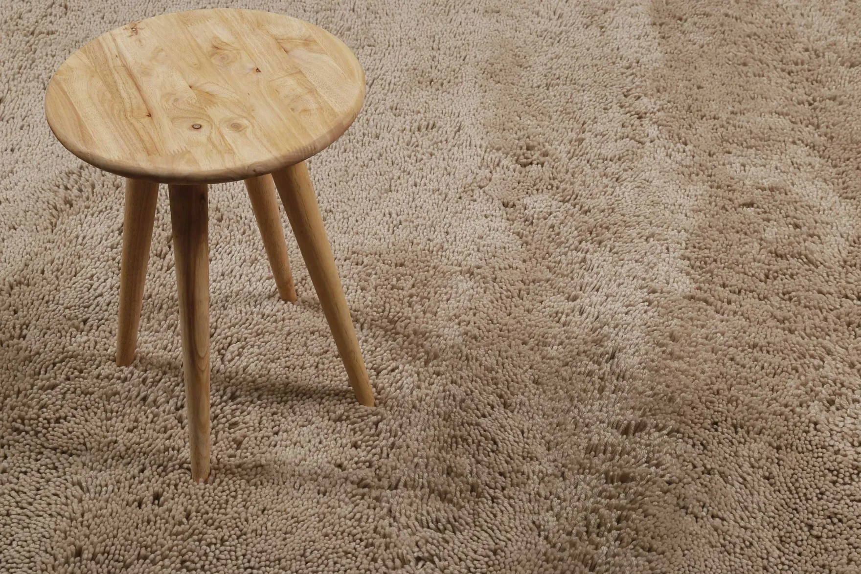 Esprit Wollteppich Shaggy Sand Beige Hochflor "Seattle Shag"
