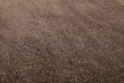 2 für 1 Aktion: Hochflor Teppich Rund Braun 