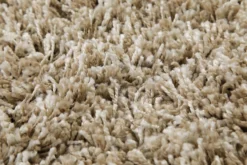 2 für 1 Aktion: Hochflor Teppich Rund Creme Beige 