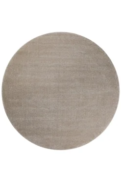 2 für 1 Aktion: Hochflor Teppich Rund Sand Beige "Marietta" 200 cm
