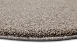 2 für 1 Aktion: Hochflor Teppich Rund Sand Beige 