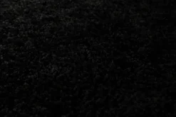 2 für 1 Aktion: Hochflor Teppich Rund Schwarz 