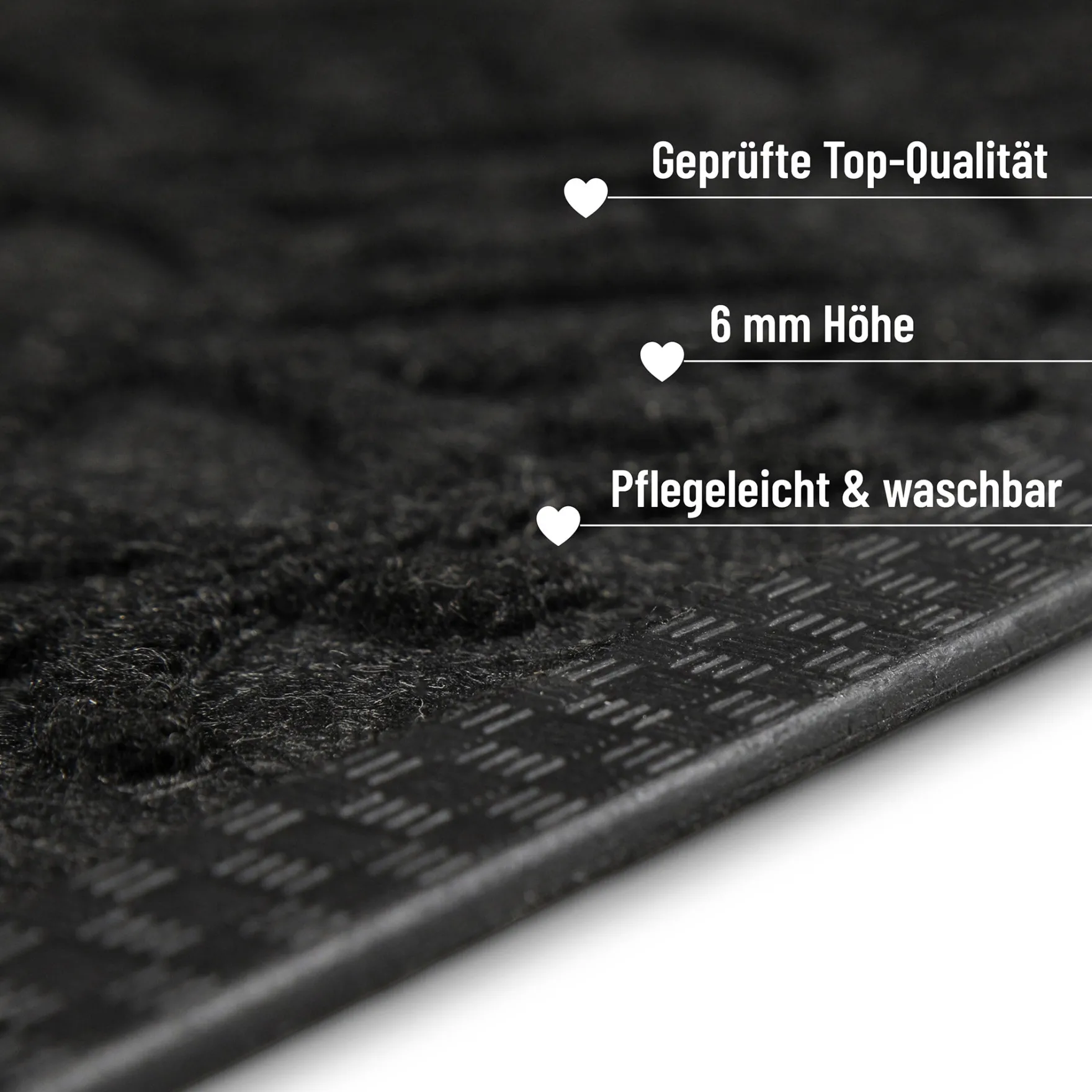 Fußmatte Anthrazit "Midnight Mosaic" WECONhome