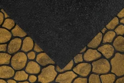 Fußmatte aus Gummi Gold Braun