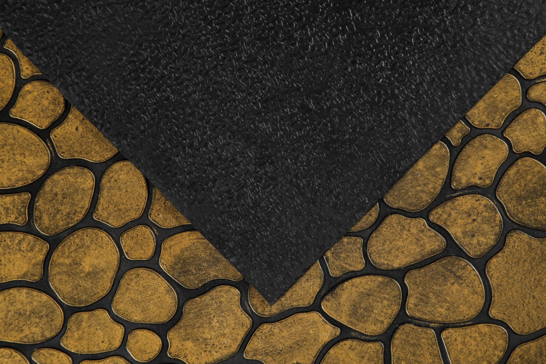 Fußmatte aus Gummi Gold Braun "Desert Pebble" WECONhome