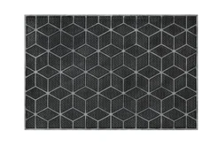Fußmatte aus Gummi Silber Grau "Bossa Groove" WECONhome