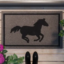 Fußmatte aus Kokosfaser Grau Schwarz "Champion" WECONhome
