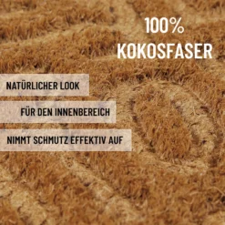 Fußmatte aus Kokosfaser Natur 