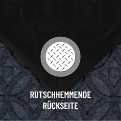 Fußmatte Grau Blau "Midnight Mosaic" WECONhome