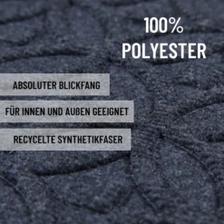 Fußmatte Grau Blau "Midnight Mosaic" WECONhome