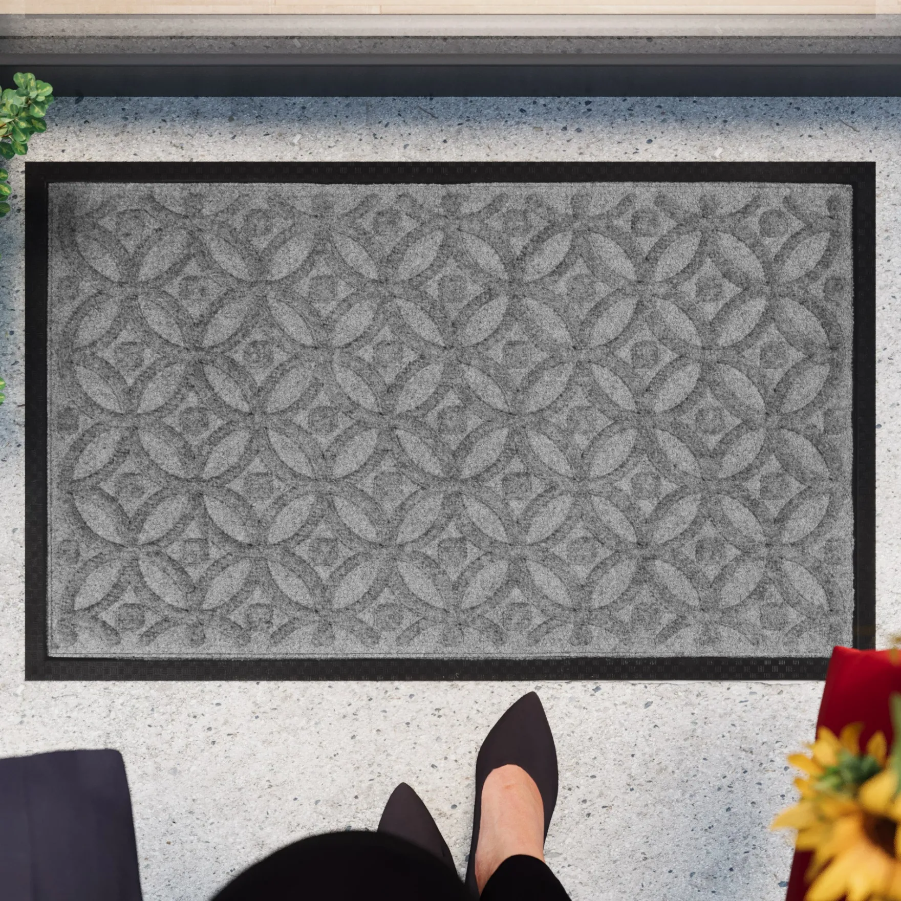 Fußmatte Hellgrau "Midnight Mosaic" WECONhome