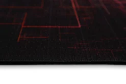 Gewebter Gamerteppich bedruckt Schwarz Multi "Quantum Warp" WECONhome