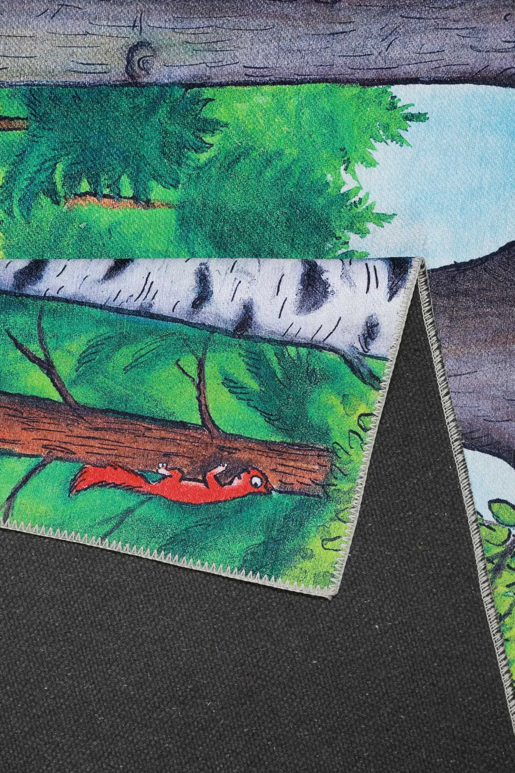 Grüffelo Kinderteppich Bunt Kurzflor "Mouselo"
