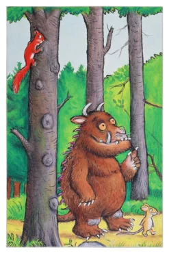 Grüffelo Kinderteppich Bunt Kurzflor "Wanderlo"