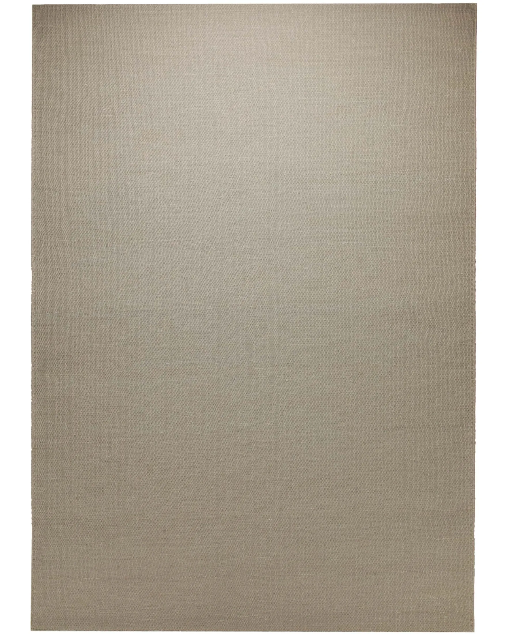 Handwebteppich Baumwolle uni taupe robust 160x230 cm