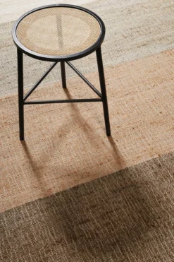 Handwebteppich Beige Braun aus Naturfaser "Vito" Green Looop