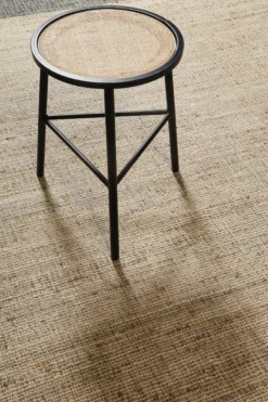 Handwebteppich Beige Grau aus Naturfaser