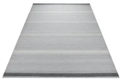 Handwebteppich Polypropylen outdoor Streifen rosé grau 160x230 cm