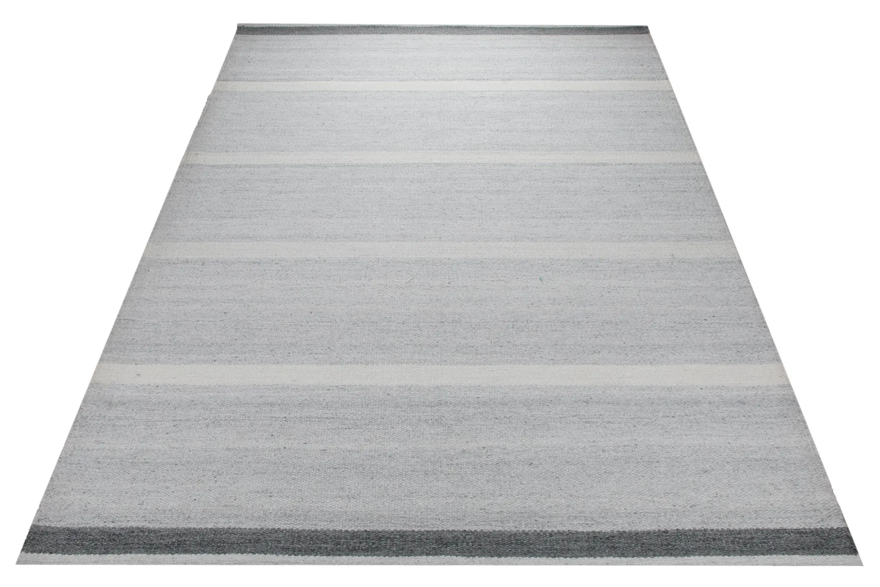 Handwebteppich Polypropylen outdoor Streifen rosé grau 160x230 cm