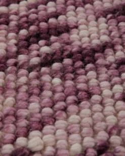 1433 Handwebteppich Wolle space-dyed beere rosé 160x230 cm