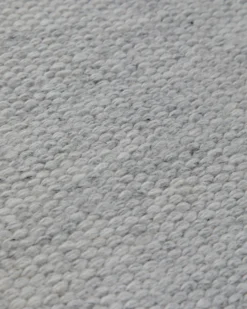 Handwebteppich Wolle Struktur hellgrau 160x230 cm