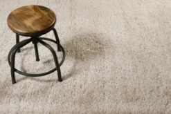 Hochflor Teppich Beige 