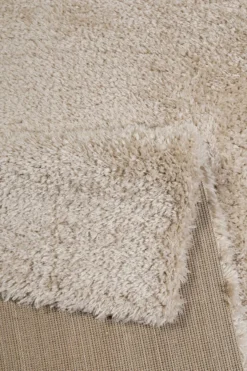 Hochflor Teppich Beige 