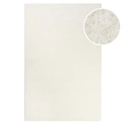 Hochflor Teppich Weiß Creme "Toubkal" WECONhome
