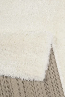 Hochflor Teppich Weiß Creme