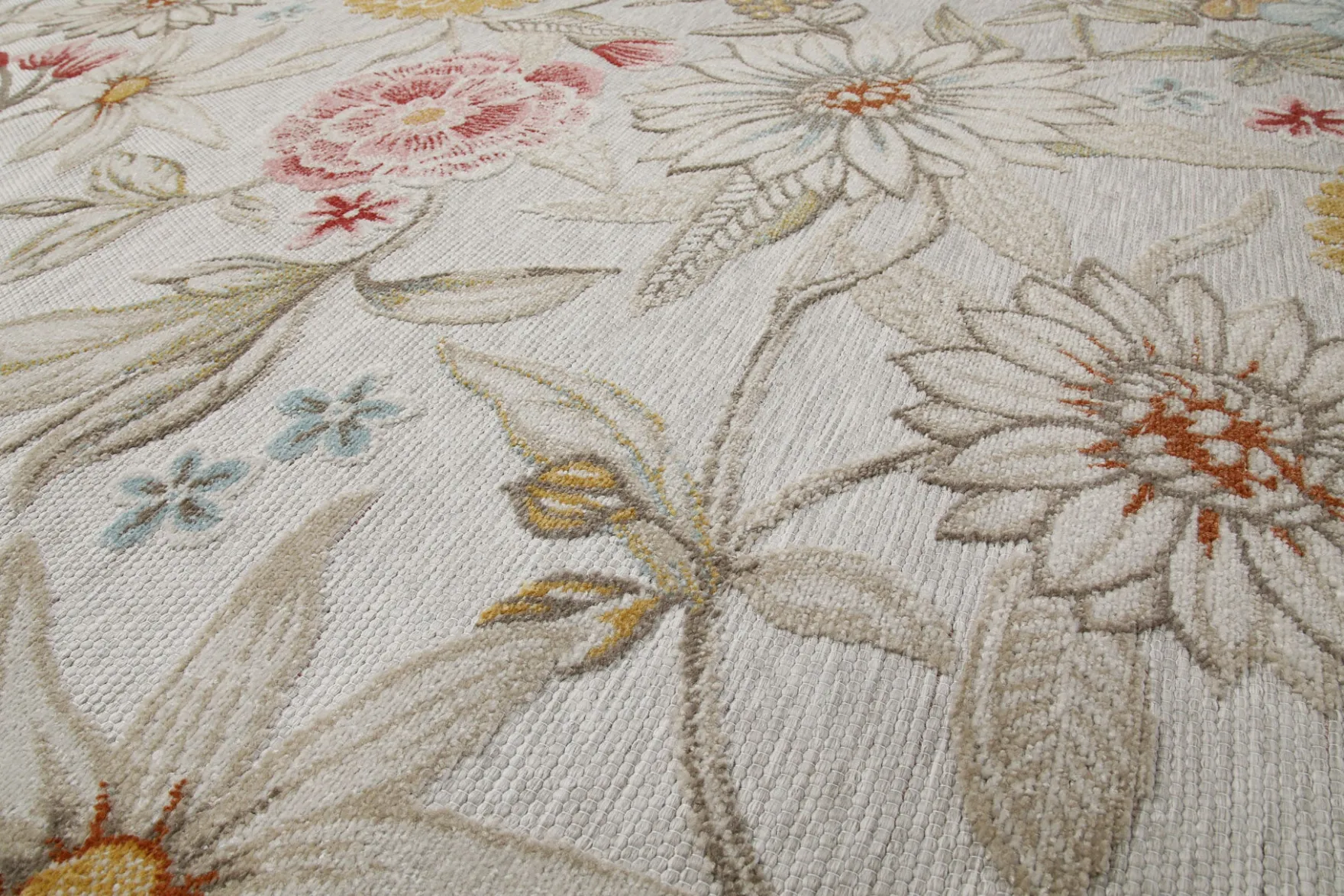 In & Outdoorteppich Beige "Abloom" WECONhome