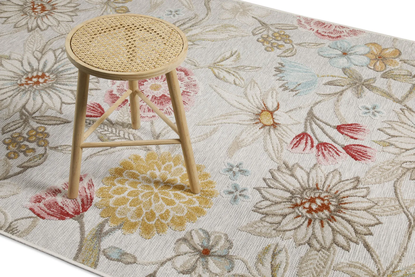 In & Outdoorteppich Beige "Abloom" WECONhome