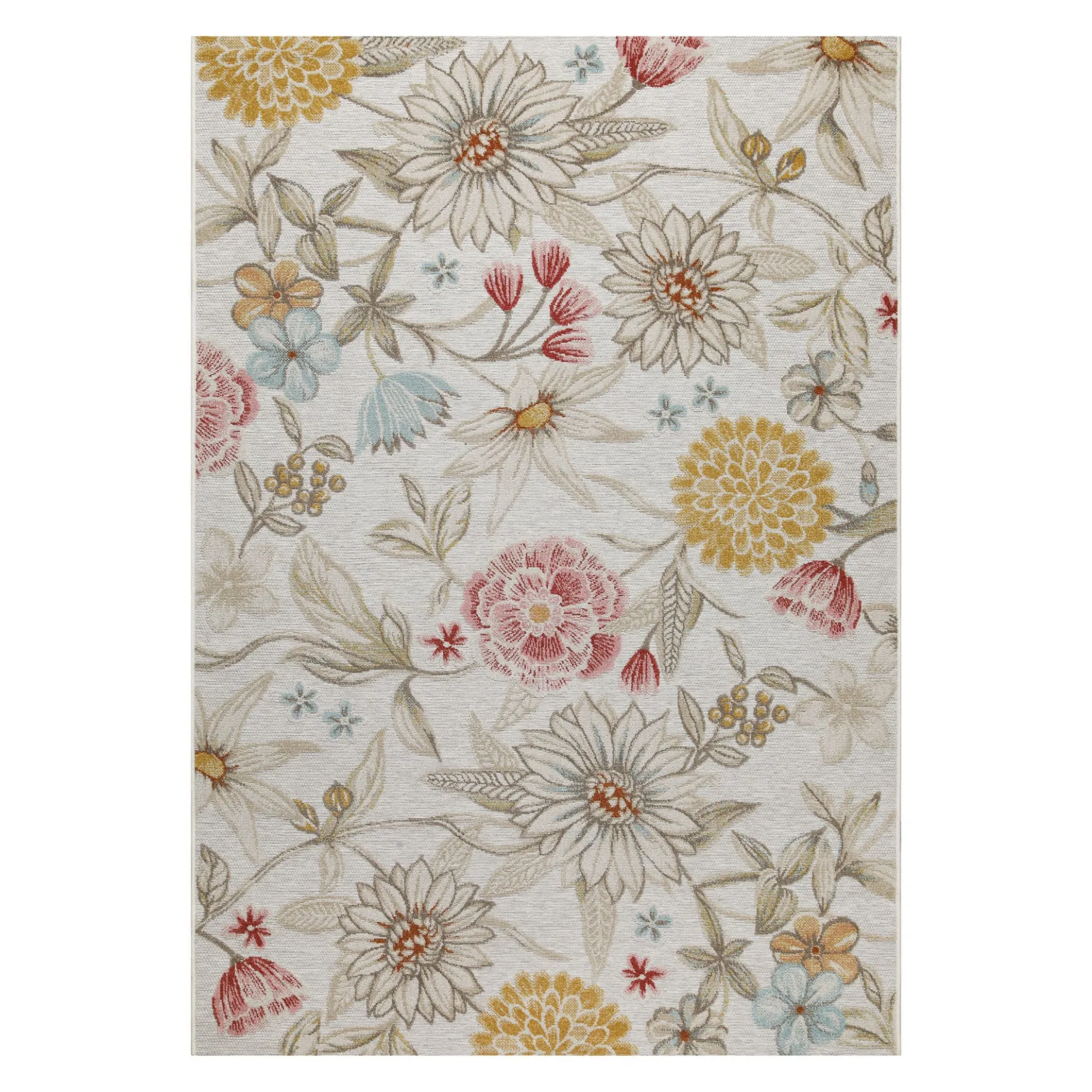 In & Outdoorteppich Beige "Abloom" WECONhome