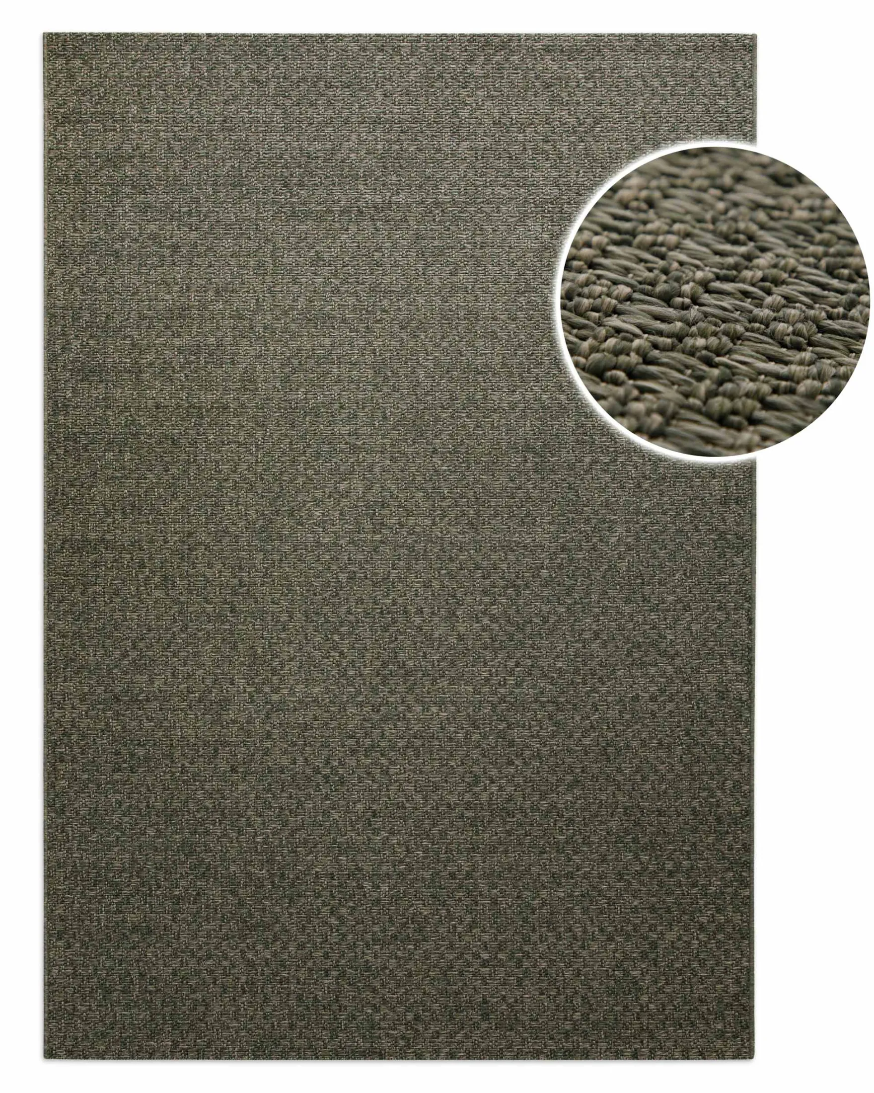 In- & Outdoor Teppich Grau Oliv, pflegeleicht & wetterfest "Miami South Beach" WECONhome
