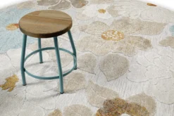 In & Outdoorteppich Rund Beige