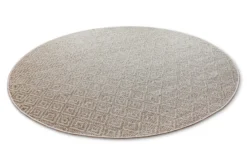 In- & Outdoor Teppich Rund Creme Weiß, pflegeleicht & wetterfest "Miami Beach" WECONhome