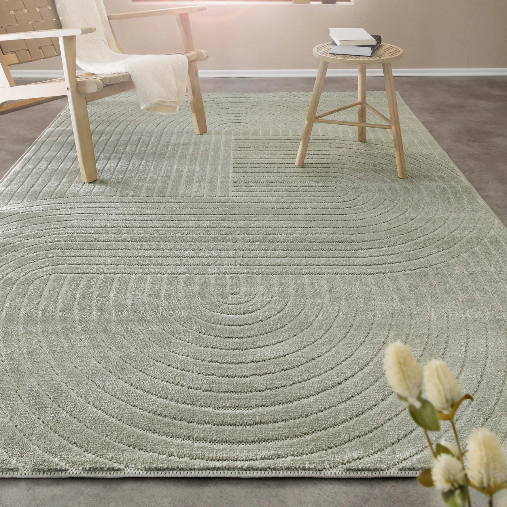 In- & Outdoor Teppich Salbei Grün "Bacalar" WECONhome