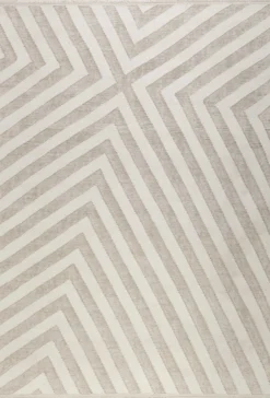 Kelim Teppich Beige aus Naturfasern "Edgy Corners" WECONhome