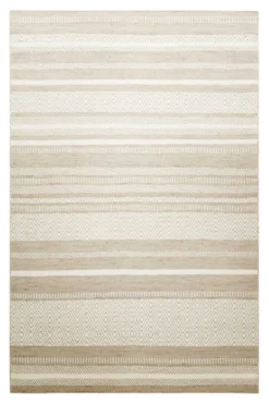 Kelim Teppich Beige Braun aus Wolle