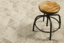 Kelim Teppich Beige Braun meliert aus Wolle