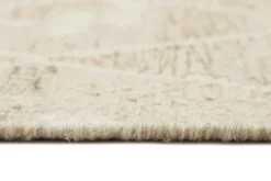 Kelim Teppich Beige Braun meliert aus Wolle