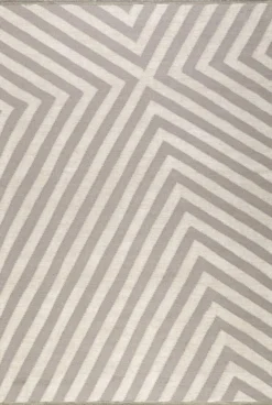 Kelim Teppich Beige Taupe aus Naturfasern