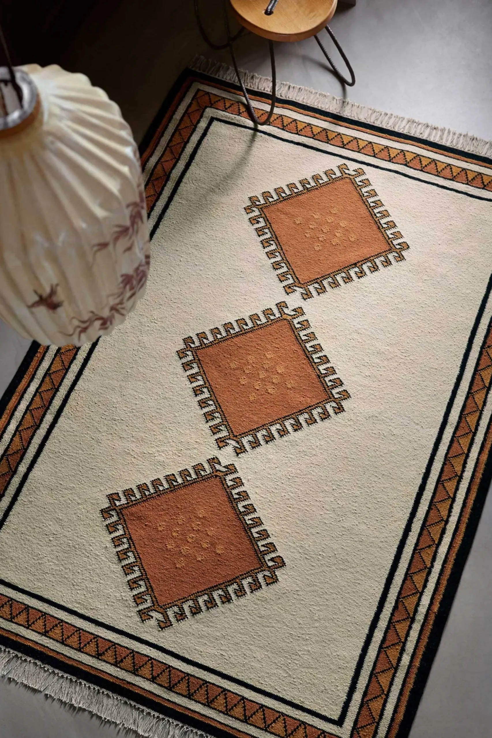 Kelim Teppich Beige Terrakotta "Afoud" WECONhome